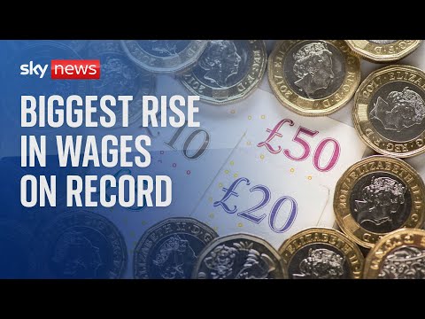 UK basic wage growth hits record high of 7.8%, almost on par with inflation