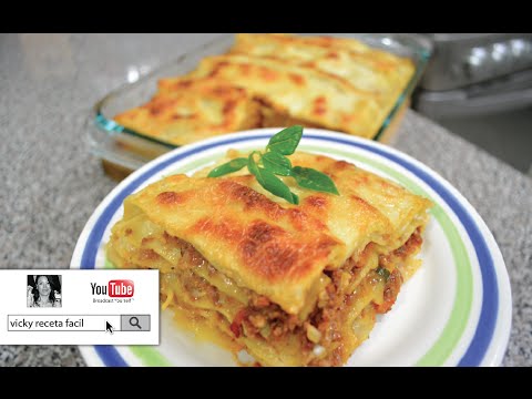 LASAÑA a la Boloñesa | VICKY RECETA FACIL - UCewhO42h_TIKZdntpI-v39g