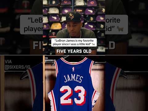 Justin Jefferson may be copping some Sixers gear soon 🔮 #justinjefferson #lebronjames