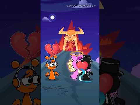 Kiss Run Challenge - Oren baby VS Blackbaby#shorts#sprunki