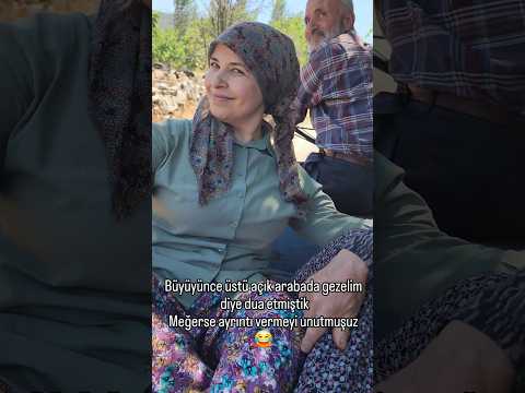 Üstü açık deyince römorku kastetmemiştim ama😂#manifest #komik #köylükızı #köyhayatı #fatmalilife