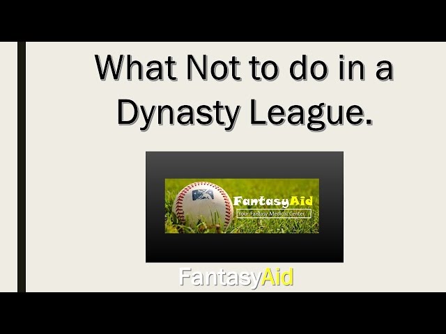 What Is Dynasty Fantasy Baseball?