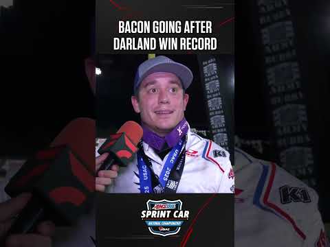 🥓 Brady Bacon three wins away from tying Dave Darland for first all-time #USAC 🏁🏆 - dirt track racing video image