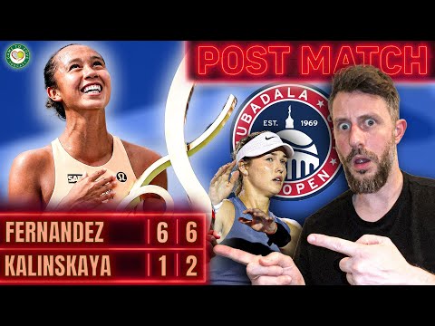 Fernandez DOMINATES Kalinskaya to WIN Washington Open 2025 🏆 | Post Match Reaction