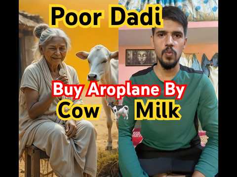 Poor Dai Buy Aroplane By Cow 🐄 Milk  #ai #shorts #cow