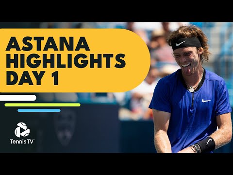 Rublev; Auger-Aliassime, Bautista Agut, Hurkacz & More In Action | Astana 2022 Highlights Day 1