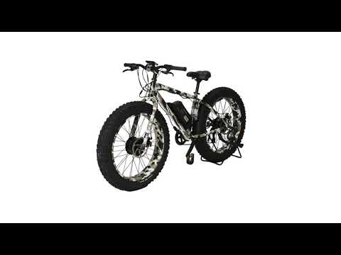 2500 Watt UltraTrek Electric Bikes E2 Cherokee Camo Dual Motor Fat Tire Electric Bike