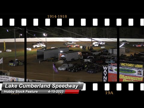 Lake Cumberland Speedway - Hobby Stock Feature - 4/15/2023 - dirt track racing video image