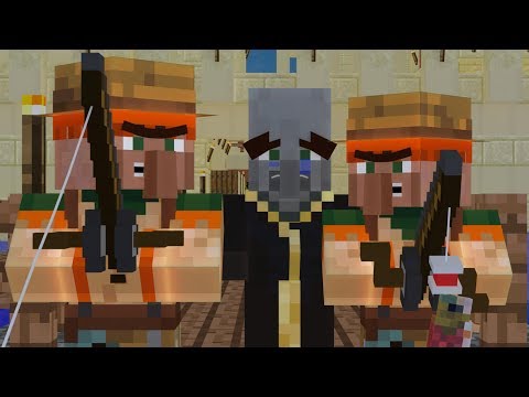 Villager vs Pillager and Wandering Trader Life 1 - Minecraft Animation