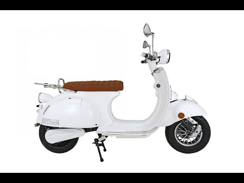 Artisan EV2000r (Vespa styled) 28mph 2kw Electric Moped Static Review : Green-Mopeds.com