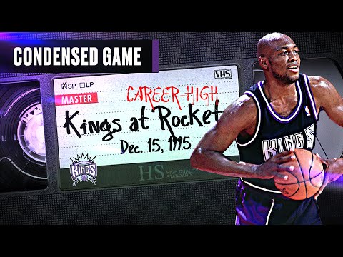Richmond CAREER-HIGH 47 POINTS on 2-Time Champion Rockets | 12.15.1995 video clip