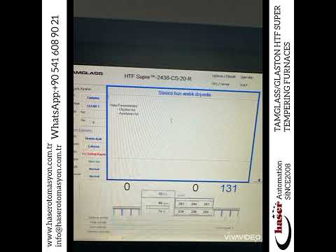 Tamglass/Glaston HTF SUPER cam tavlama fırınları arıza tespit elektrik elektronik sistemleri bakım