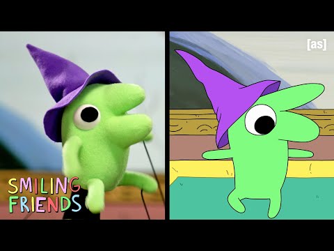 Smiling Friends Puppets vs. The Real Episode | Mr. Frog | adult swim