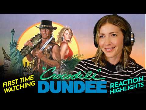 Ashley having a good day with CROCODILE DUNDEE (1986) Movie Reaction FIRST TIME WATCHING
