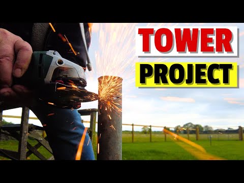 40 ft / 12m Tower Project - Guys and Rotator fitting