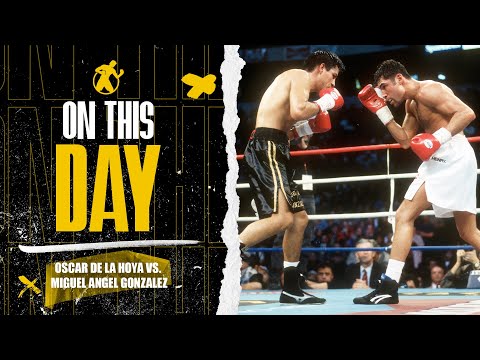 OTD | Oscar De La Hoya vs. Miguel Angel Gonzalez