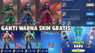CRYSTAL GANTI WARNA SKIN ML GRATIS ! CUMA LOGIN DOANG & UPDATE NEXT PR