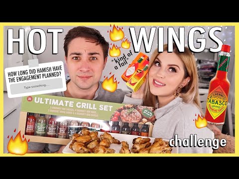 hot wings challenge with my fiance! ?? Q&A and food challenge!