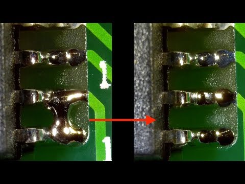 How to repair bridge and excess solder - UCKDfmGeSKmwP6SdGDHhu6hg