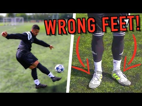 CRAZY FOOTBALL BOOTS ON THE WRONG FEET EXPERIMENT! - UCKvn9VBLAiLiYL4FFJHri6g