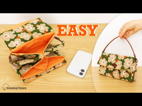The Easy Way to Make a Purse Bag 🍒 from One Piece of Fabric