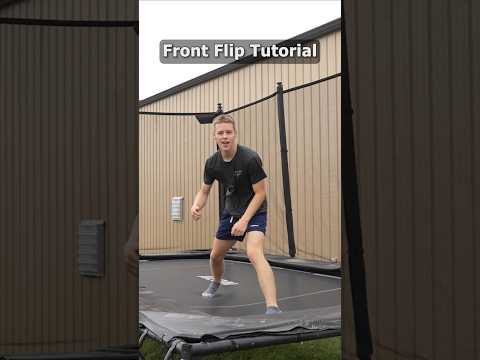 How to Learn a FRONT FLIP on Trampoline!