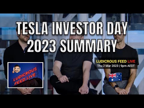 2023 TESLA INVESTOR DAY SUMMARY Recap Highlights for Australia owners