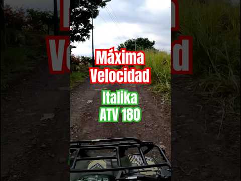 Velocidad tope Italika ATV 180 en terracería #atv #atv180 #offroad
