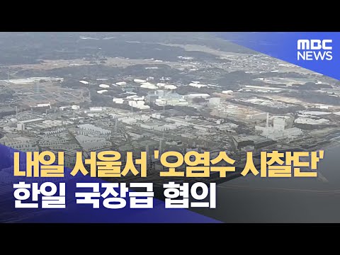 내일 서울서 '오염수 시찰단' 한일 국장급 협의 (2023.05.11/5MBC뉴스)