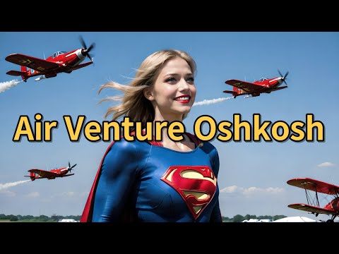 [AI Journey] Supergirl at the EAA Air Venture Oshkosh Air Show   #AIJourney #AirVentureOshkosh