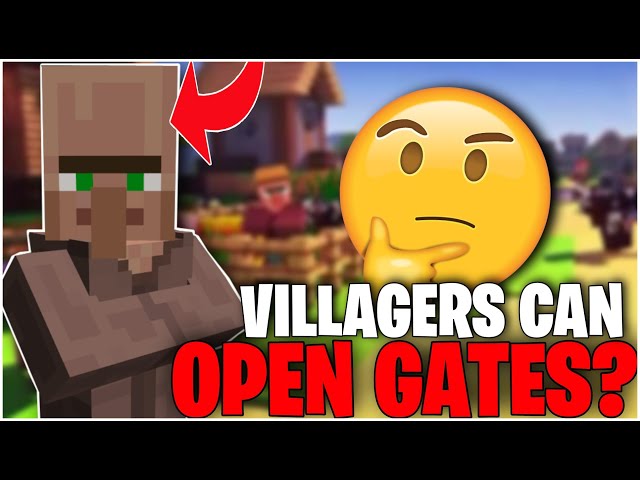 Can Minecraft Villagers Open Fence Gates? Exploring the Possibilities.