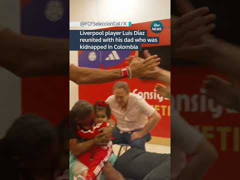 Liverpool player Luis Díaz reunited with his dad who was kidnapped in Colombia  #lfc #luisdiaz