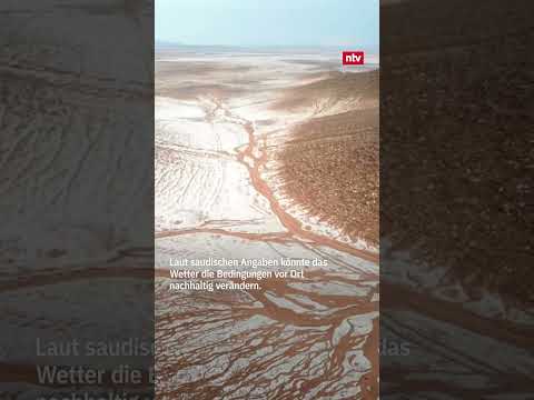 Winter in der Wüste: Erster Schneefall jemals in Saudi-Arabien | #ntv