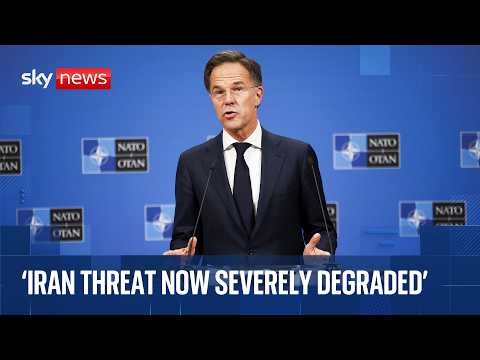 NATO chief Mark Rutte holds news conference following US-Iran peace deal