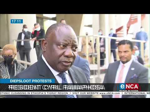 Diepsloot protests | Ramaphosa: We will take action