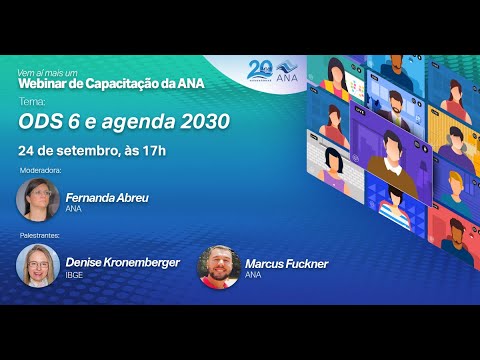 WEBINAR ANA - ODS6 e Agenda 2030