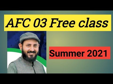 AFC 03 Free classes by sir dawood shahid 2021