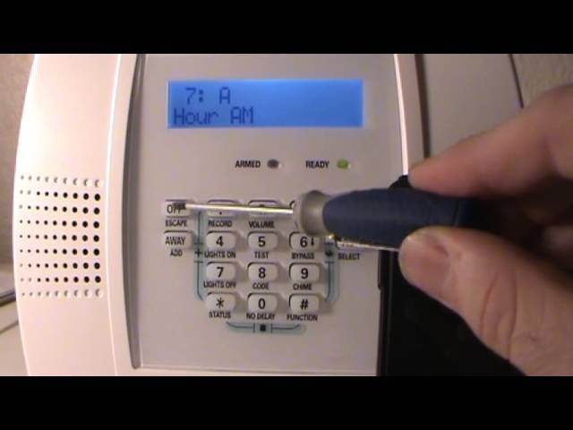 How to Set the Time on a Honeywell Alarm System