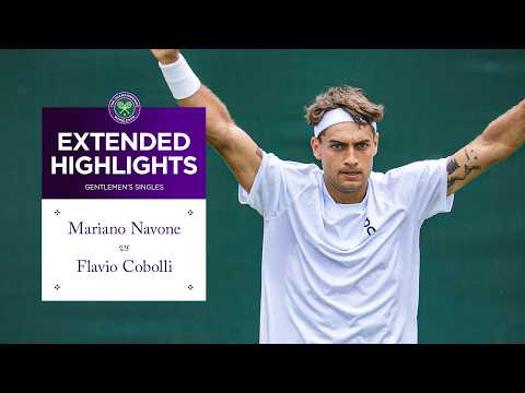 OUTRAGEOUS shot-making! | Mariano Navone v Flavio Cobolli | Extended Highlights | Wimbledon 2026