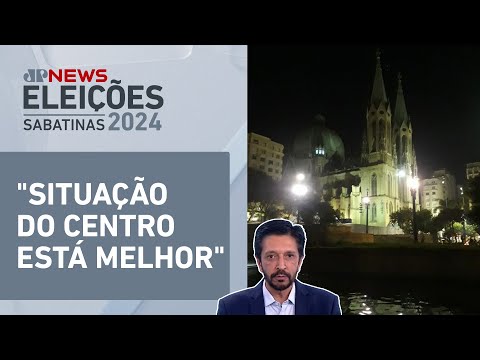 É seguro levar crianças para brincar na Praça da Sé à noite? Ricardo Nunes responde | SABATINA JP