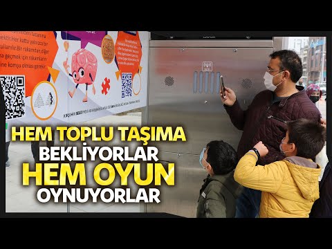 Kırşehir’de Otobüs Duraklarında Akıl Ve Zeka Oyunları Hayata Geçti