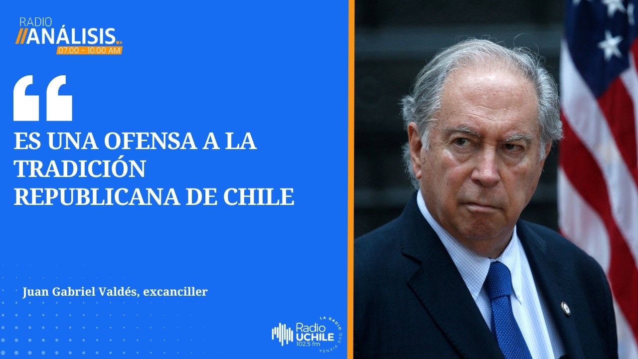 Juan Gabriel Valdés por retiro de apoyo a Bachelet: “Es una ofensa a la tradición republicana”