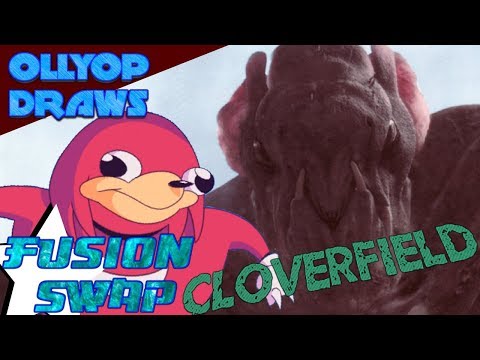 Ollyop Draws: Ugandan Knuckles X Clover [Ugandan Clover] [Cloverfield] [Fusion Swap]