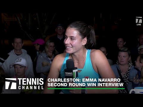 Emma Navarro Credits Dad Ben For Her Mindset | Charleston Second Round