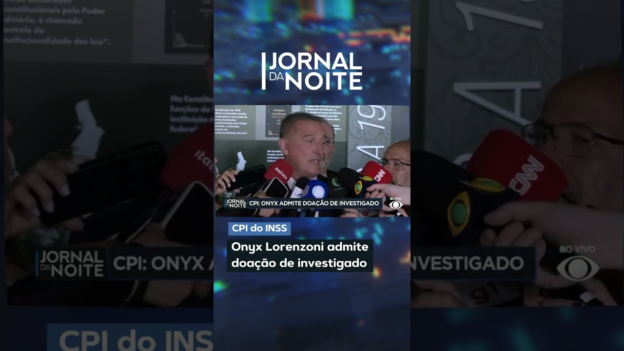 Onyx Lorenzoni admite doação de investigado