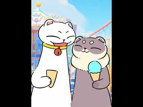 I kissed him for the ice cream. #animation #animationvideo #cute#lovers