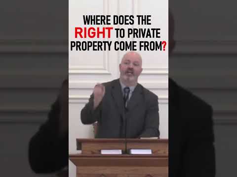 Where Does the Right to Private Property Come From? - Pastor Patrick Hines Sermon #shorts