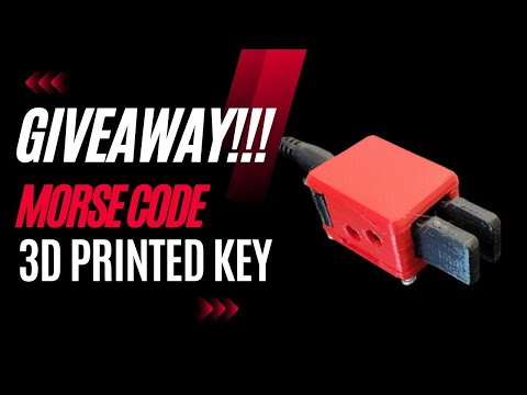 I’m giving away 3D printed Morse code keys – 8 of them!