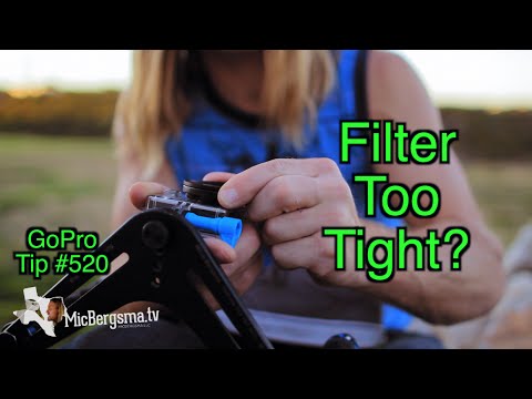 How To Unscrew A Tight Filter Easy! GoPro Tip #520 - UCTs-d2DgyuJVRICivxe2Ktg