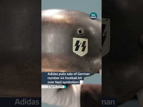 Adidas pulls sale of German number 44 football jersey over Nazi symbolism #itvnews #news #adidas